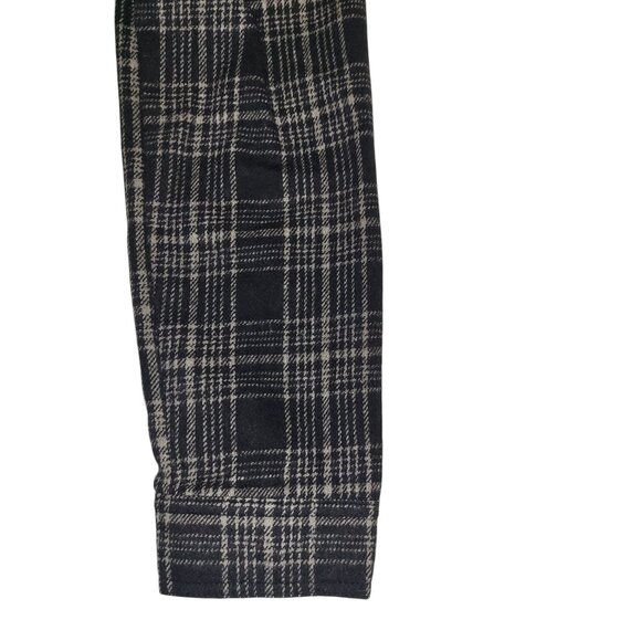 FASHION NOVA | NEW Navy Blue Plaid Front Pockets Cropped Jacket - Picture 9 of 14